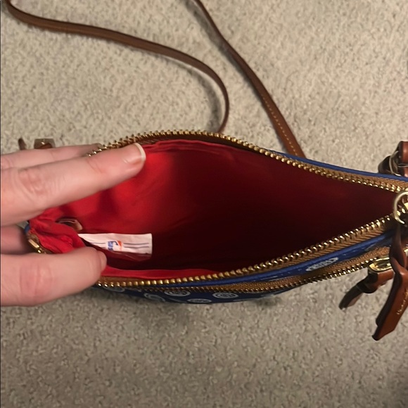 Dooney & Bourke Blue and Brown Chicago Cubs Crossbody Bag - Picture 3 of 5